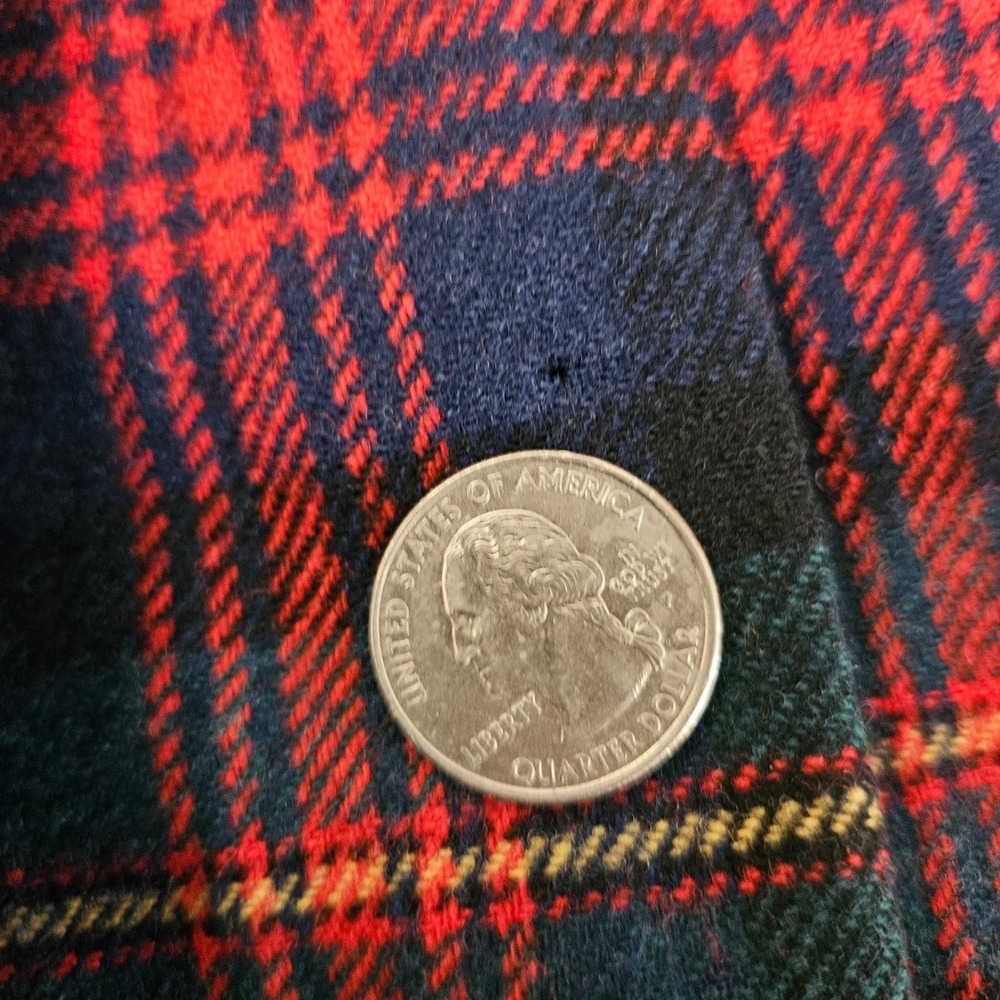 Pendleton Vintage Wool MacLennan Tartan Plaid Pleated Midi Skirt Red Blue USA - Picture 11 of 11